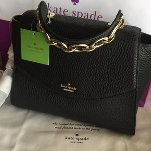 Kate spade Kim Murray street black leather satchel